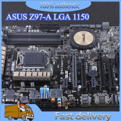 Intel Z97 DDR3 DVI HDMI VGA USB 3.1 ATX Motherboard With I/O ASUS Z97-A LGA 1150 - 第 1/4 張圖片