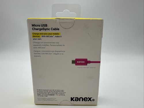 New Kanex-Pink-Micro USB ChargeSync 4' Cable-Buy 1,Get 1 At 50%-Free Shipping!!! - 第 2/5 張圖片
