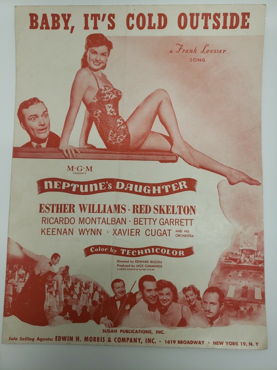 Baby It's Cold Outside A Frank Loesser Song Sheet Music 1949