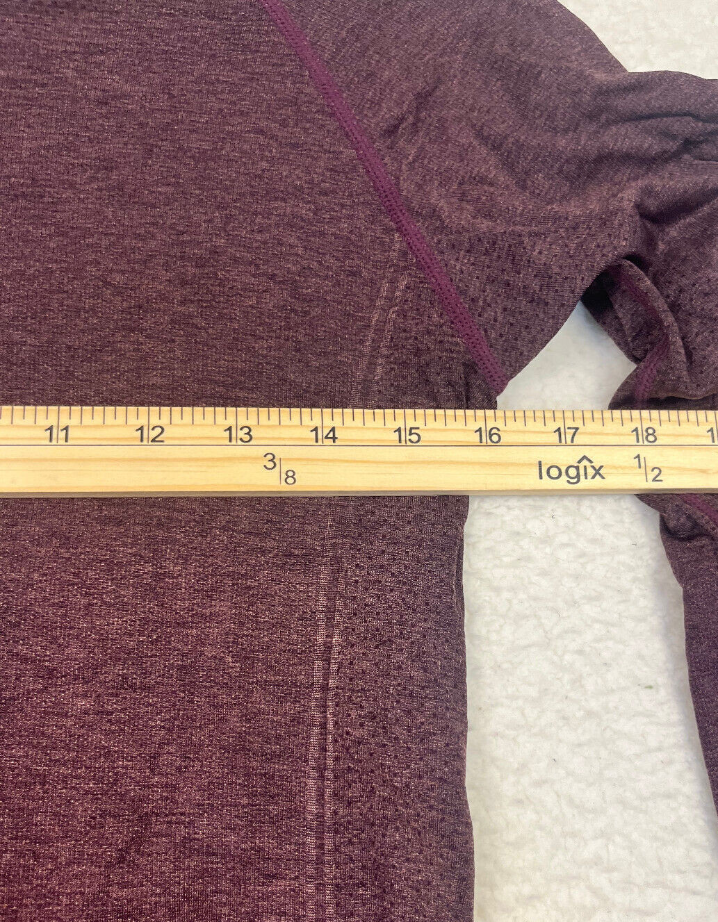 SPANX Streamlined Stretch Crew Neck Athletic Purp… - image 4