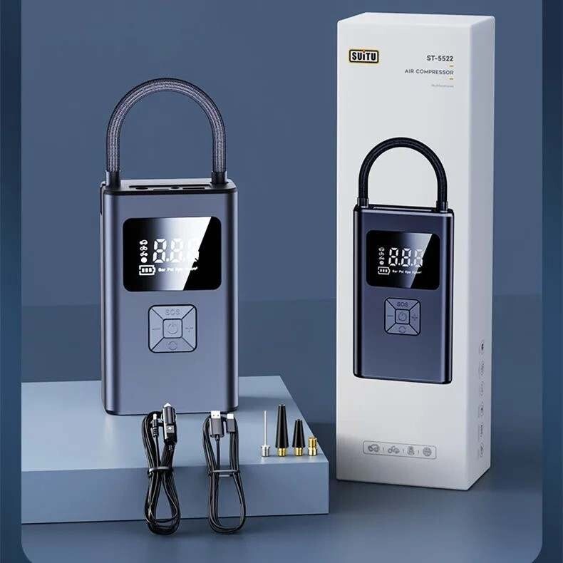 Elektrische Akku Mini Luftpumpe Tragbarer Luftkompressor Reifen-pumpe 150PSI USB