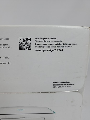 HP DeskJet 2640 All-in-One Wireless Color Inkjet Printer, Sealed !! NIB !! - Picture 9 of 12