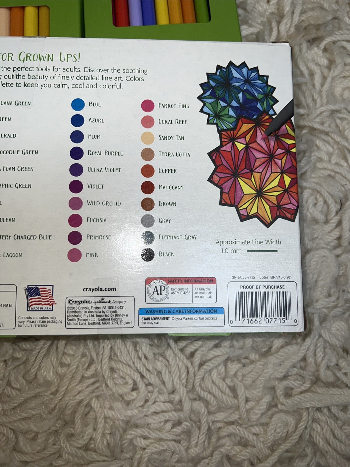 Crayola Fine Line Markers Adult Coloring Set, Gift, 70 Count Full Set + 20 More