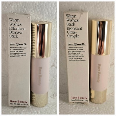 2x Rare Beauty Warm Wishes Effortless Bronzer Stick True Warmth .25 oz NEW