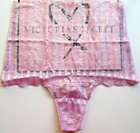 VICTORIA'S SECRET DREAM ANGELS High Waist Thong Panty VS Purple Lace S M NWT