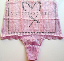 VICTORIA'S SECRET DREAM ANGELS High Waist Thong Panty VS Purple Lace S M NWT