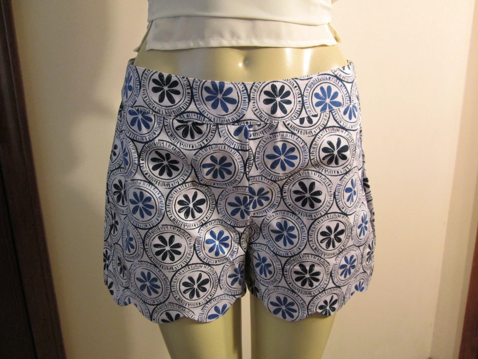 Синий зубчатый Серена шорты на грязи пирог, размер маленький (4-6), новый с Ярлыками - Изображение 2 из 4