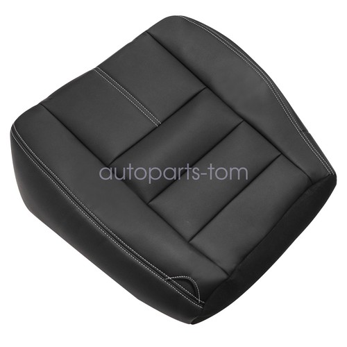 2008-2010 For Ford F250 F350 Super Duty XL Driver Top & Bottom Seat Cover Black - Picture 9 of 16