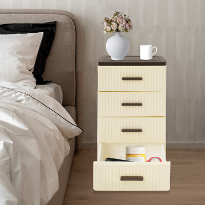 #ad 4 Tier PP Storage Cabinet with 4 Drawers and 360 Degree Wheels $36.81