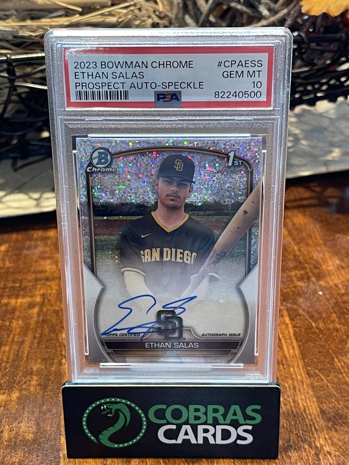 2023 Bowman Chrome Ethan Salas CPA-ESS Auto Sparkle /299 PSA 10 Auto 10 🔥