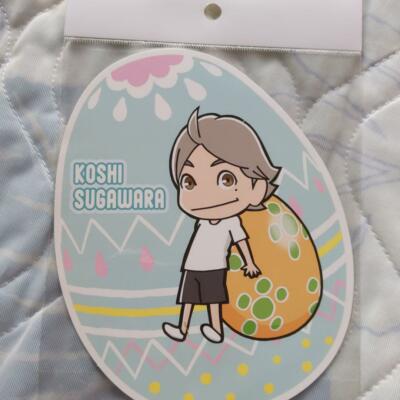 Haikyuu !! die cut postcard J-WORLD TOKYO Easter SUGAWARA KOSHI