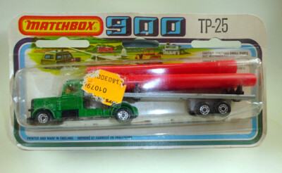 Matchbox Superfast Two Pack 25 Peterbilt Pipe Transporter grünmet./silber