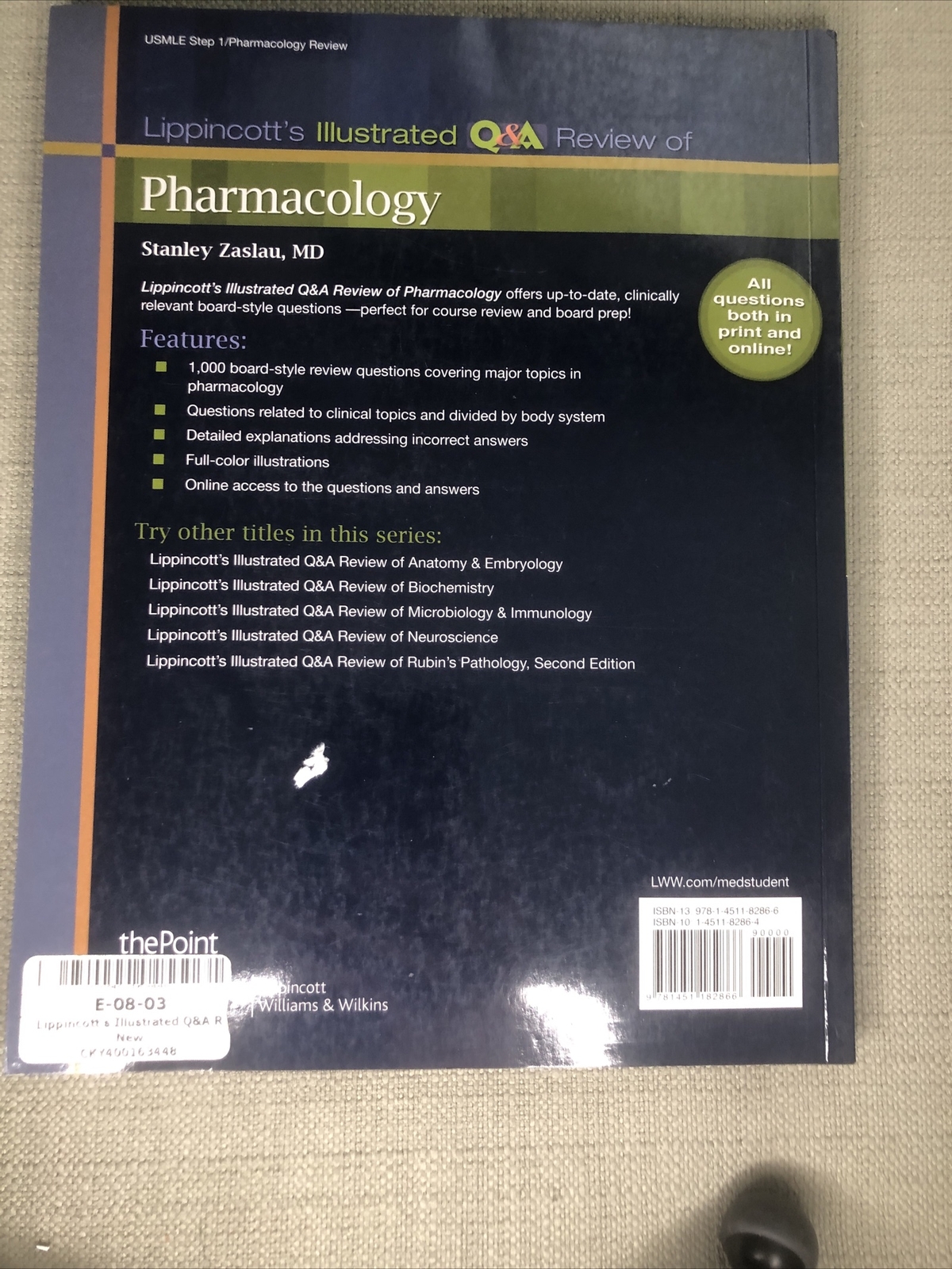 Lippincott Illustrated Reviews Ser. Lippincott's Illustrated Q&a
