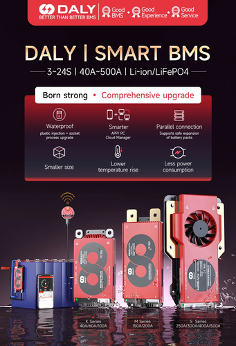 Daly 3S-24S 40A-500A LiFePo4 Li-ion Smart BMS with Balance & Bluetooth Module - Picture 15 of 21