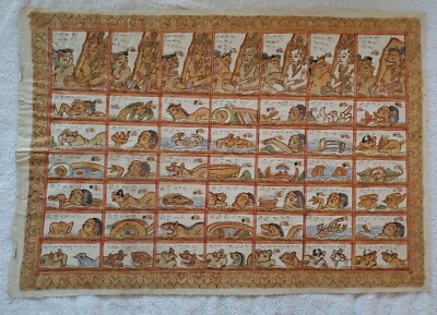 Indonesian Bali KAMASAN PALINANGAN Astrological Calendar Balinese Painted Cloth