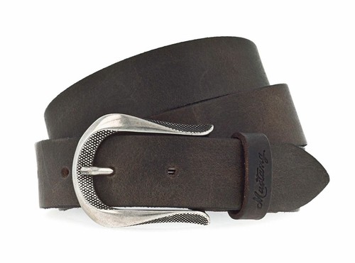 Cintura In Pelle MUSTANG Donna W100 - Larga 4 Cm, Colore Nero, Elegante E Robusta - 2