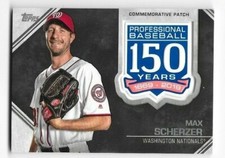 2019 Topps 150th Anniversary Manufactured Patches Max Scherzer