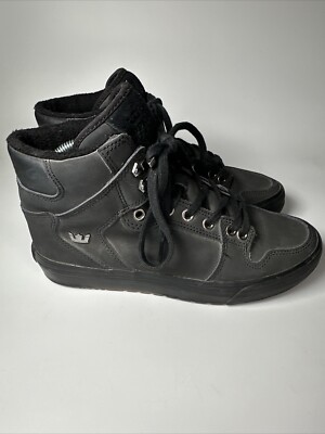 Supra Vaider Black Suprastorm Technology High Skate Shoe Size 7 08043-060-M
