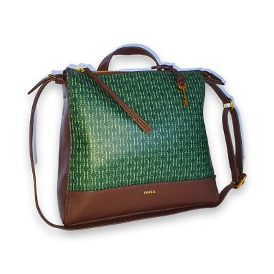 Fossil Elina Small Convertible Hunter Green Backpack