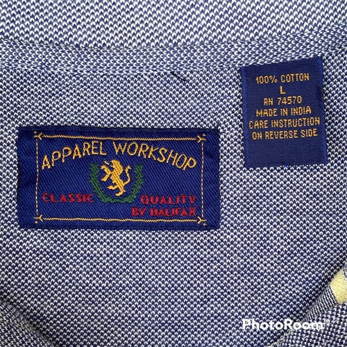 Polo de golf para hombre grande a rayas tejido algodón Grandpacore vintage - Imagen 5 de 9