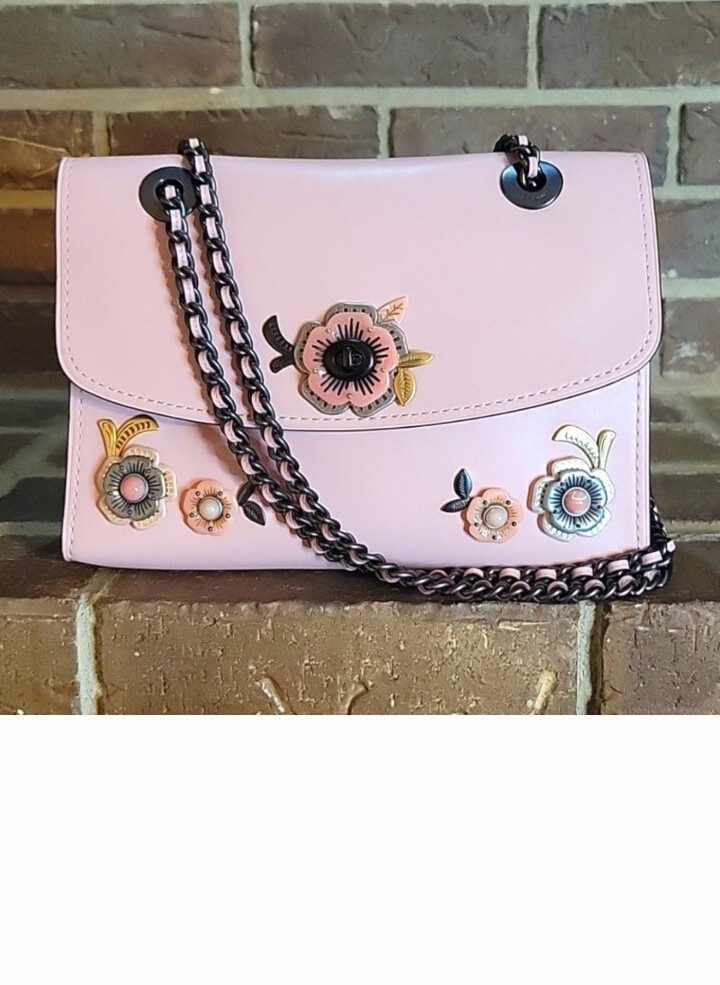 Coach Parker Tea Rose Shoulder Bag Pink Gem
