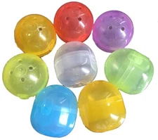 Party Favor Empty Plastic Capsule Acorn Shells 4 Toy Filled Capsules Easter Eggs