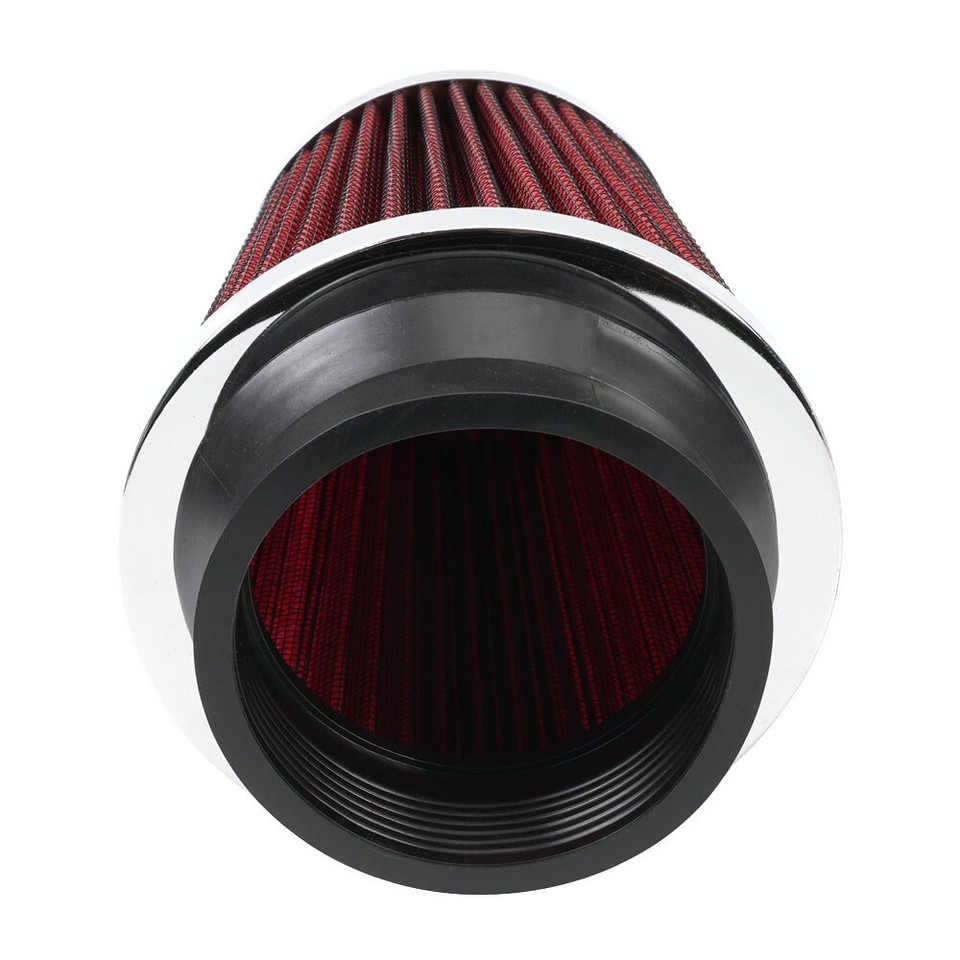 Cold Air Intake Pre Filter Red 3 Inch High Flow Cold Air Intake Cone Filter - Universal Dry Filter For Performance Upgrades Cold Air Intake Filter - Foto 8