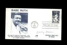 Wally Moon Signed 1983 FDC Babe Ruth Cache First Day Cover Autograph