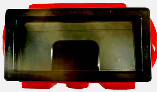 Jackson Products Weld/Cutting Goggles, Red/Black, 5 Shade Filter, used (CC1)