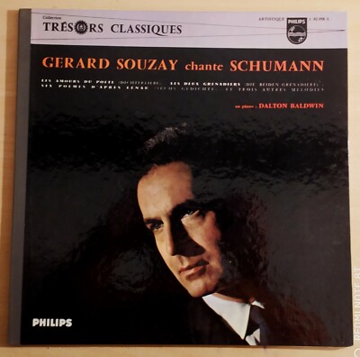 Dalton Baldwin Klavier G.SOUZAY SCHUMANN 1961 RARE FRENCH LP PHILIPS L 02.058 MINT