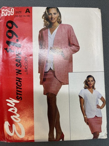 Lot of 5 UNCUT McCall’s Easy Stitch ‘n Save Vintage 90s Career Wardrobe Sz 16 - Picture 3 of 11