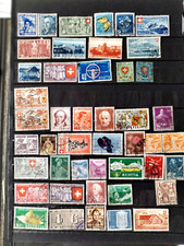 Lot 1801202505/ +42  timbres OBLITERES* SUISSE  + CARNET PTT 1985 NEUF  ET 1990