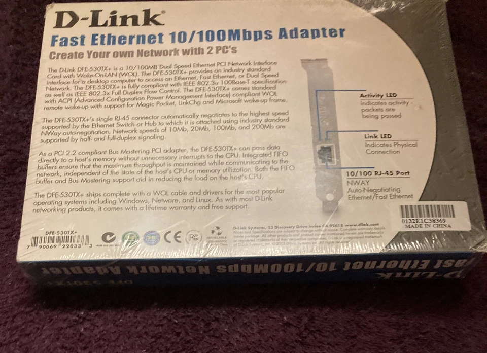 D-Link DFE-530TX+ 10/100Mbps Adapter Digital Home Solutions  - Image 2 of 2