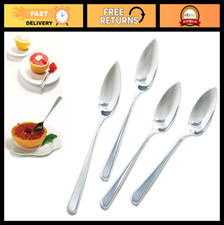Stainless Steel Grapefruit Spoons Set of 4 - Durable, Sharp Edges, Easy Grip