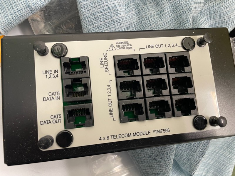 ON-Q TM7556 4 X 8 TELECOM MODULE and mounting bracket New