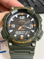 CASIO Tough Solar Analog-Digital Wristwatch Water Resistance Japan AQ-S810W-3A