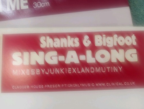 Shanks & Bigfoot 12" Vinyl Promo Collection 4 Discs 13 Mixes Sing-a-long Trust - Picture 3 of 13