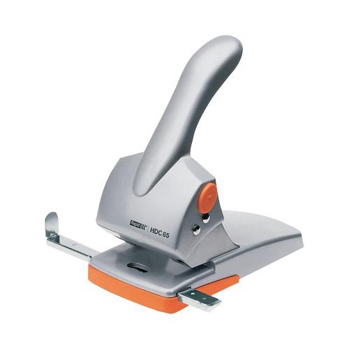 Perforatore a 2 fori Rapid HDC65 Fashion 65 fogli grigio/arancio 20922603 - Immagine 2