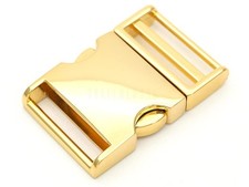 Metal Curved Side Release Buckle 1-1/4 Inch Adjustable Lock Belt Backpack