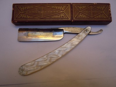 Filarmonica 14 Doble Temple 1ª generation straight razor very rare  shave ready