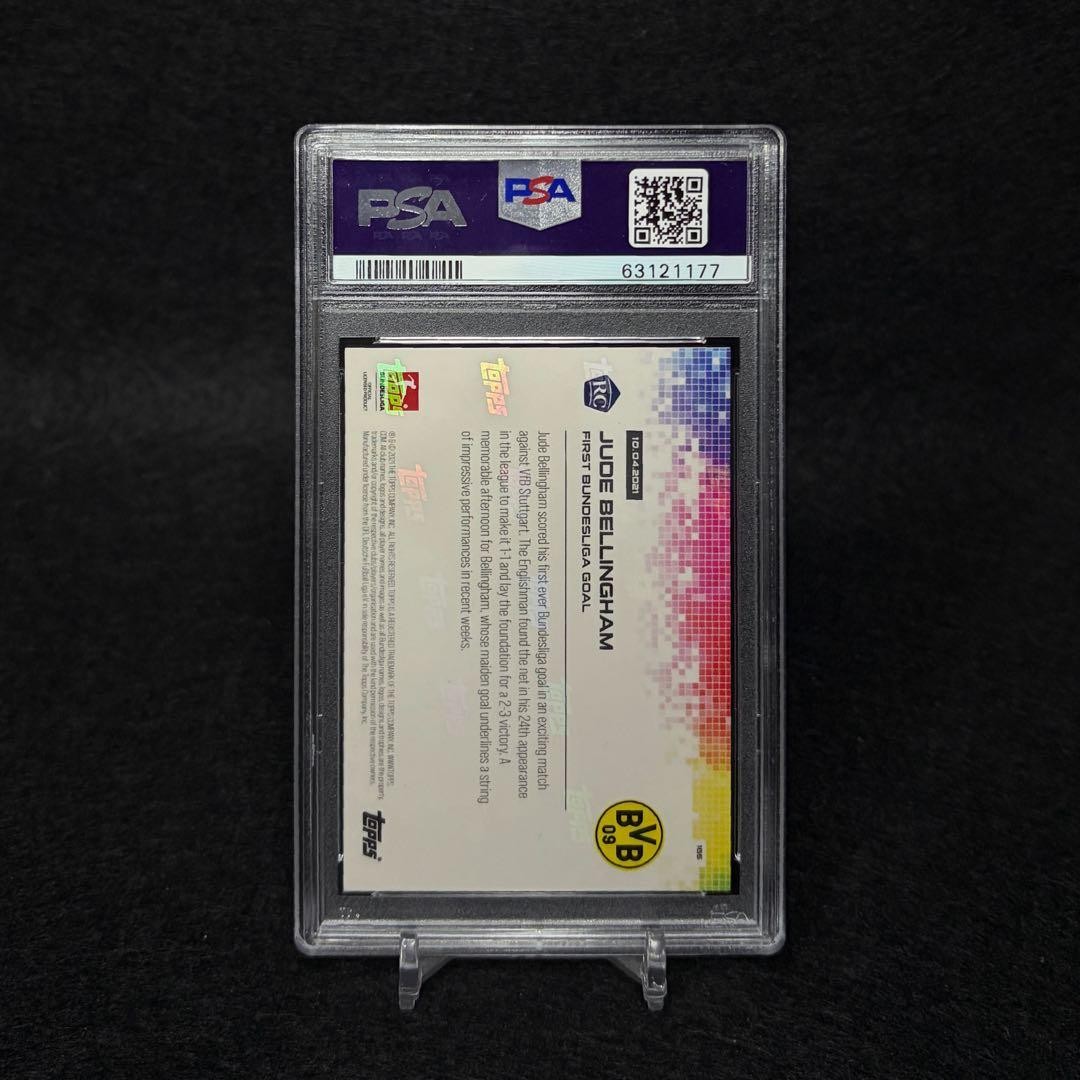 PSA 10 Jude Bellingham RC Topps Now Soccer Japanese Rookie Bundesliga view 2