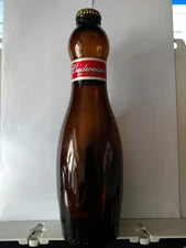 Budweiser Bowling Pin Style Shaped Beer Bottle. Vintage Collectible (Empty).