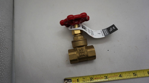 1/2 in. FIP x FIP Heavy Pattern Brass Threaded Gate Valve free ship USA New
