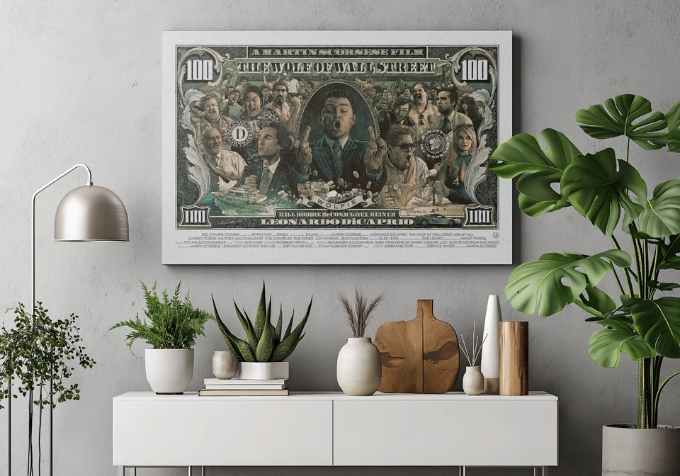 Póster o lienzo del lobo de Wall Street - Lobo de Wall Street arte de pared impresión decoración Foto 2 de 4