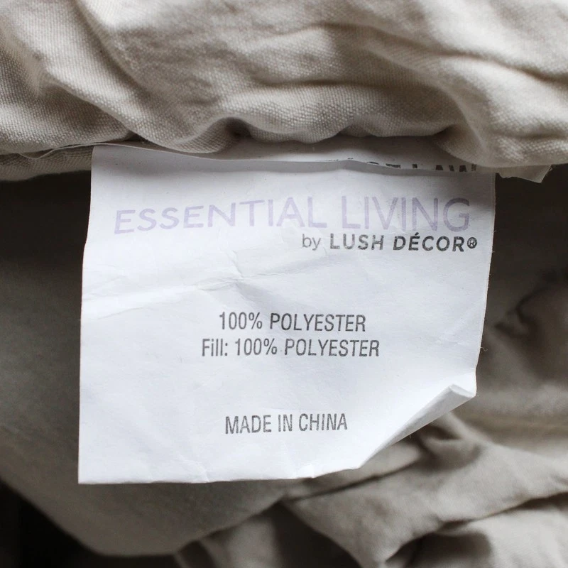 Juego de 3 piezas de edredón y fundas decorativas exuberantes King 110” L x 96” W relleno de poliéster Foto 4 de 4