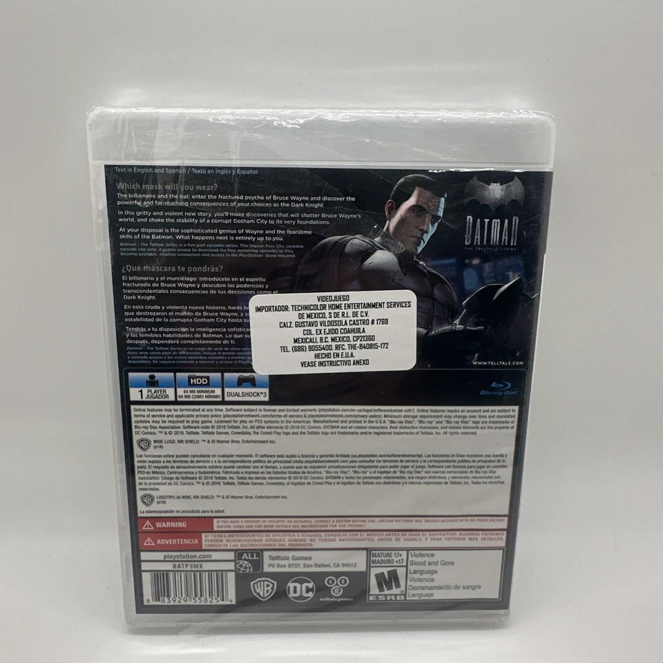 Batman: The Telltale Series PS3 Playstation 3 FACTORY SEALED - Image 2 of 4