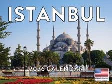 Istanbul Calendar 2026 Turkey Monthly Wall Calender 12 Month Made In The USA