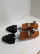 Vtg Nordstrom Woodlore Wood Soft Cushioning Metal Handle Shoe Tree Made in USA