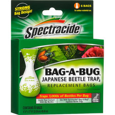 Spectracide Bag-A-Bug Outdoor Pheromone scent Bag Insect Trap 6 -Pack