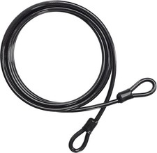 Bike Security Cable Lock – Heavy Duty Black 10Mm Thick, 4.5M / 15Ft Long